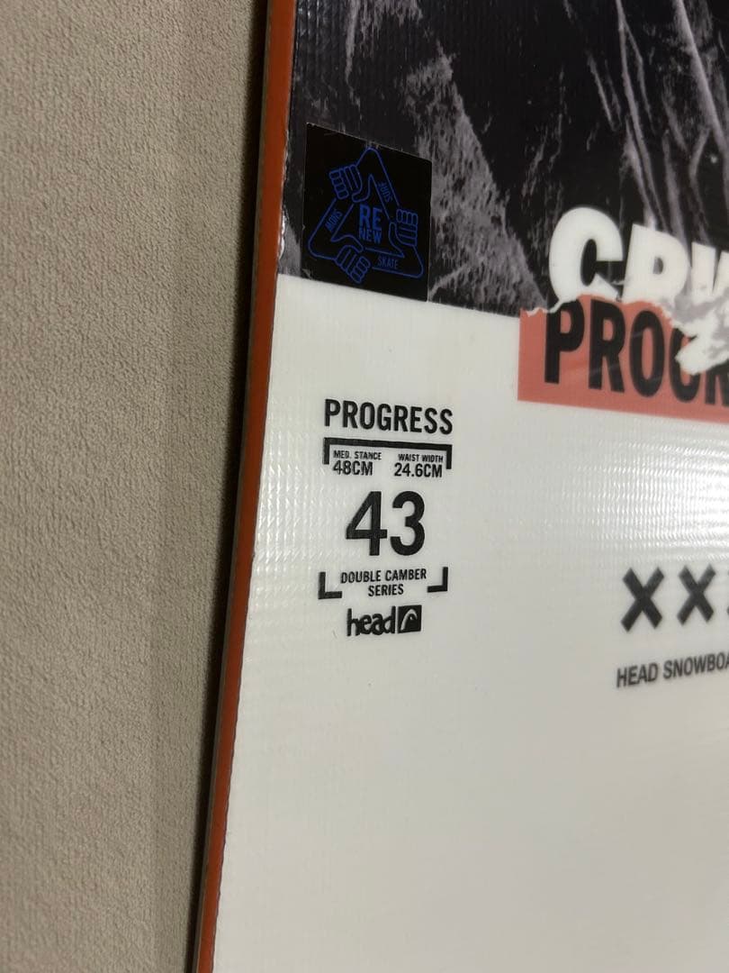 高年式スノーボードセットHEAD CRUW 143 × FLUX