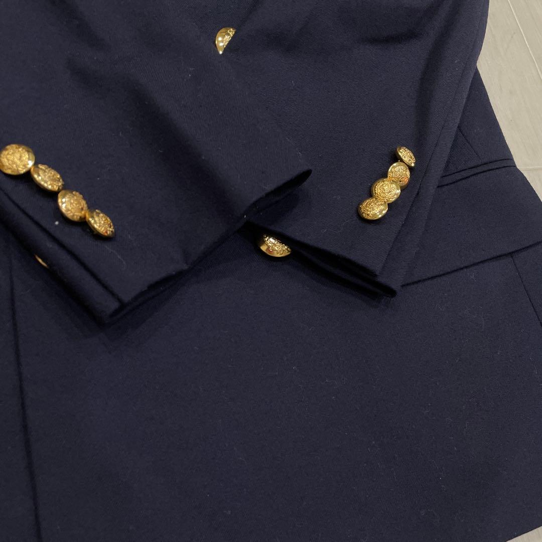 Ralph Lauren 紺ブレ ジャケット 金ボタン ダブルジャケット160㎝