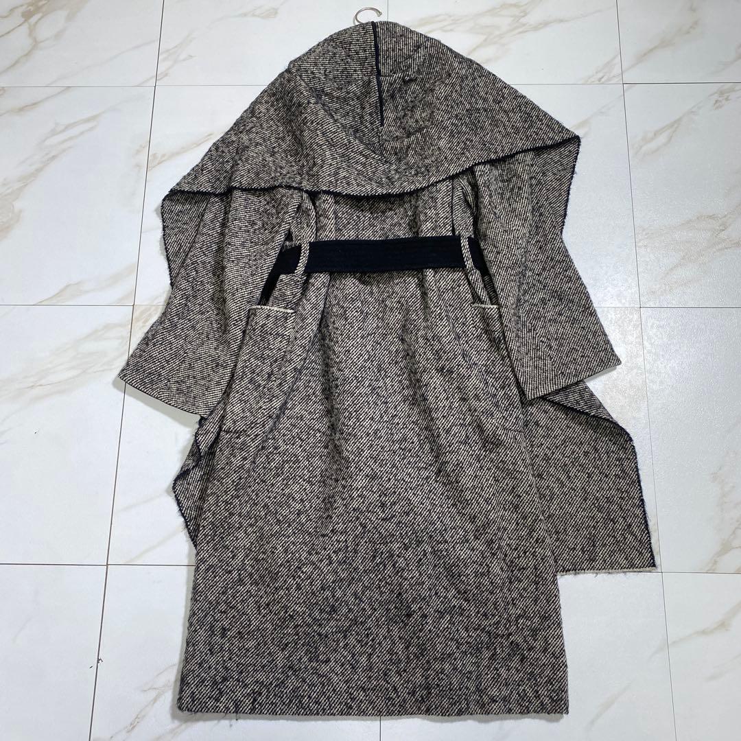 eizo1103 専用YLEVE アルパカツイル ドレープカラーベルデッドコート