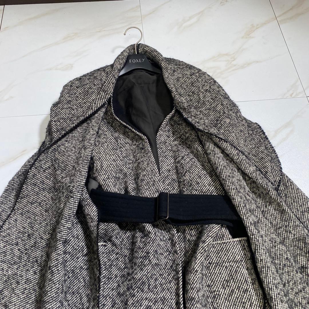 eizo1103 専用YLEVE アルパカツイル ドレープカラーベルデッドコート