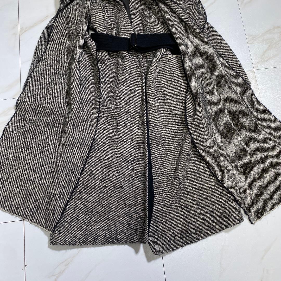 eizo1103 専用YLEVE アルパカツイル ドレープカラーベルデッドコート