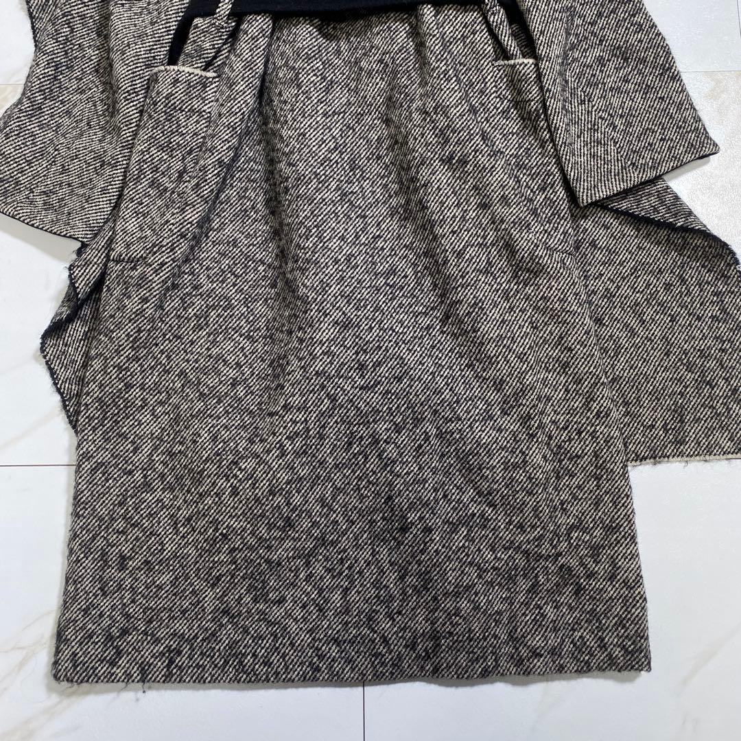 eizo1103 専用YLEVE アルパカツイル ドレープカラーベルデッドコート