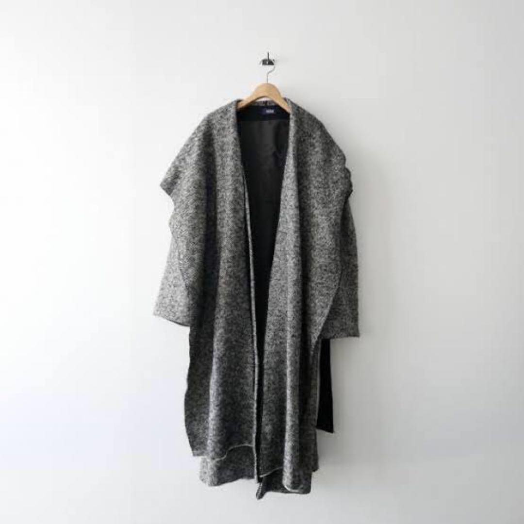 eizo1103 専用YLEVE アルパカツイル ドレープカラーベルデッドコート