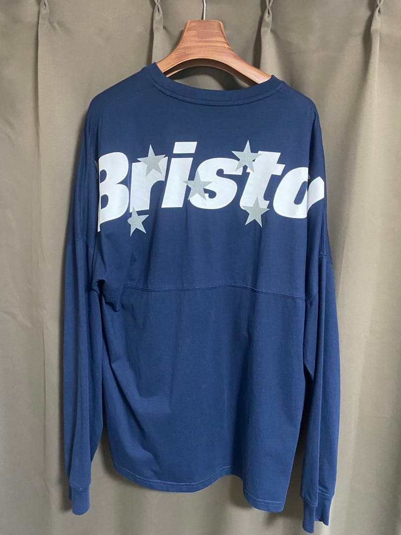 ぺ*y様 Bristolロゴ ネイビー 長袖カットソー F.C.R.B.