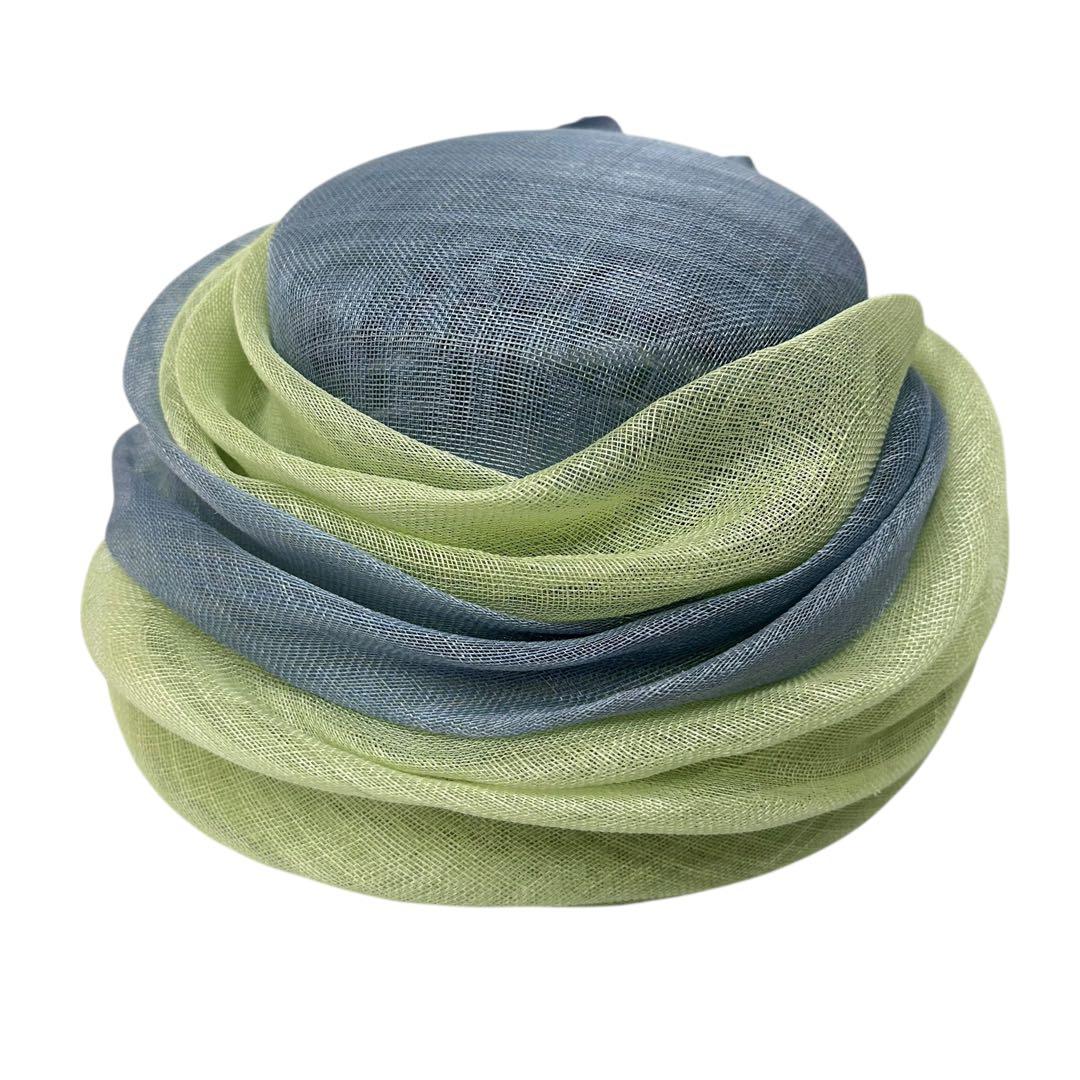 maxim エレガントハット 緑と青のグラデーション