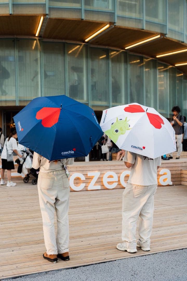 希少　チェコ館公式傘 晴雨兼用　UVカット　万博　Expo