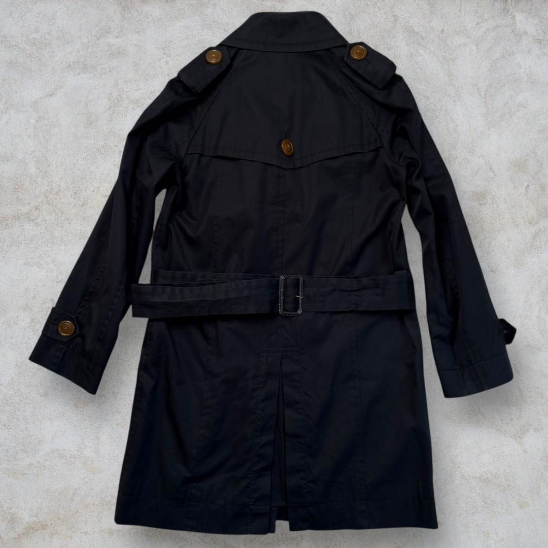 vivienne westwood トレンチコート チェック ブラック M