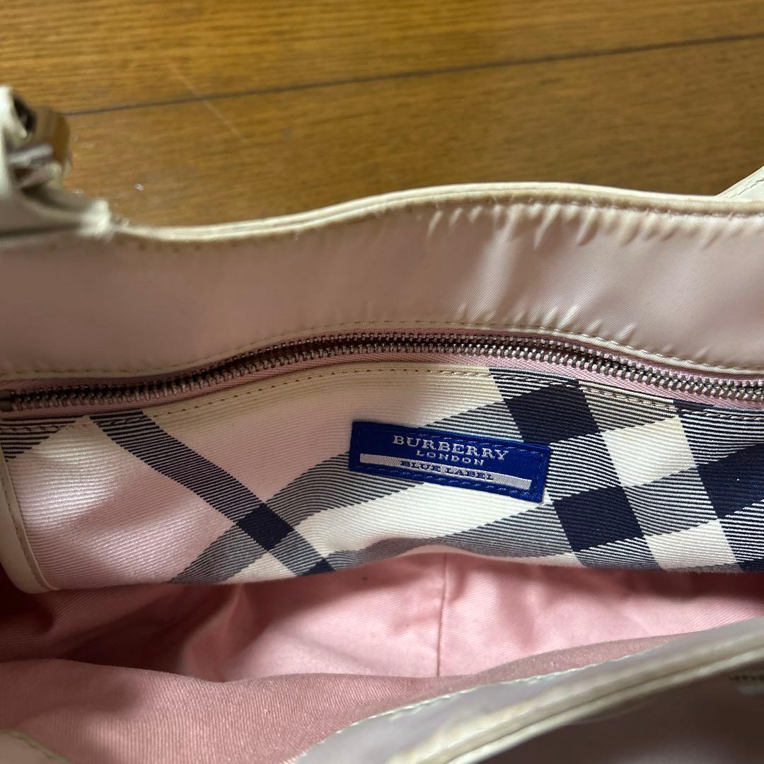 ピンク 合成皮革 トートバッグ