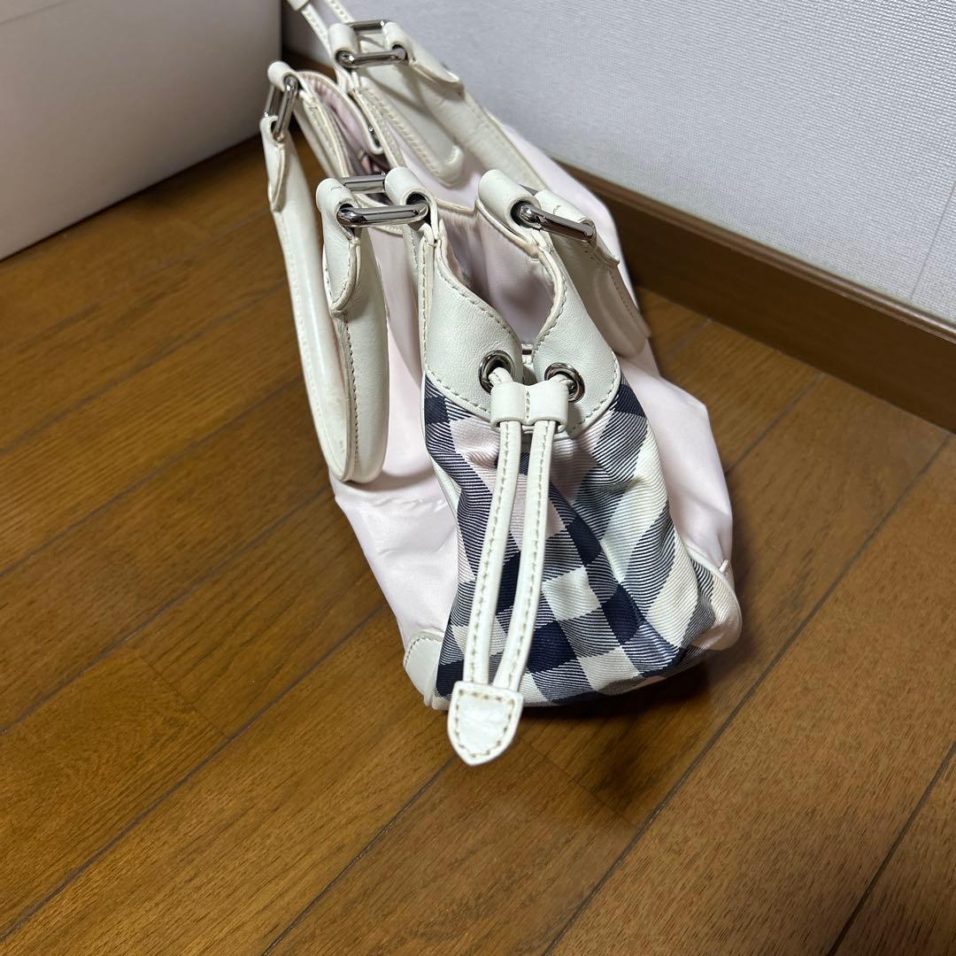 ピンク 合成皮革 トートバッグ