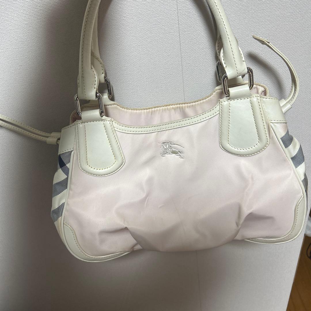 ピンク 合成皮革 トートバッグ