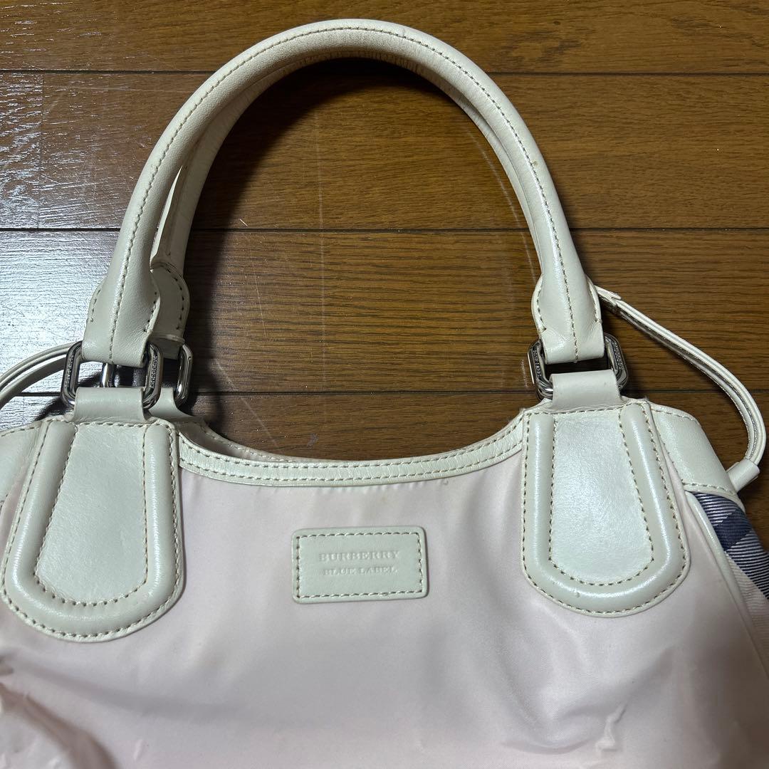 ピンク 合成皮革 トートバッグ