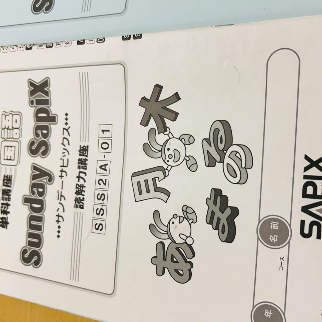 0㉓b サピックス　SAPIX 6年　Sunday Sapix 国語　単科講座
