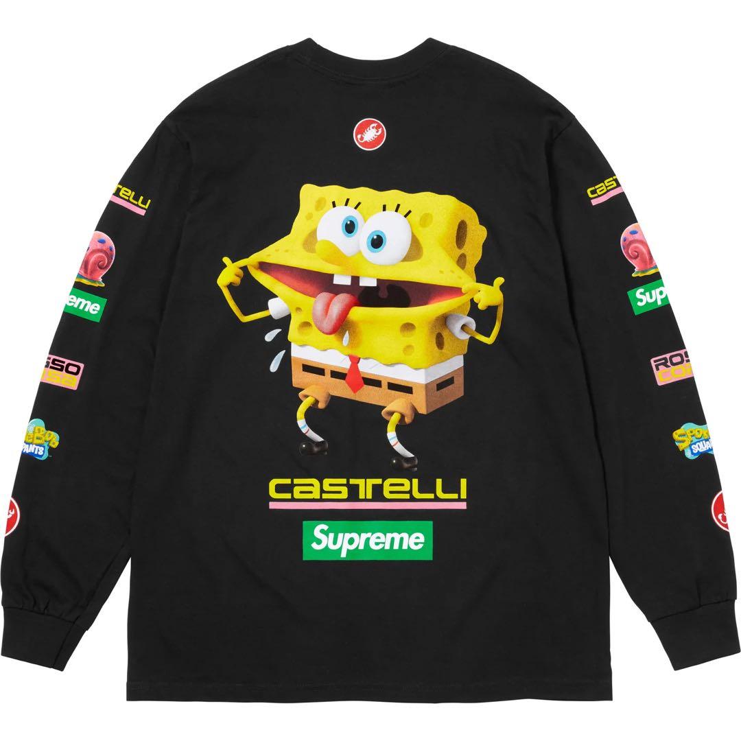 新品Supreme SpongeBob Castelli Racing L/S