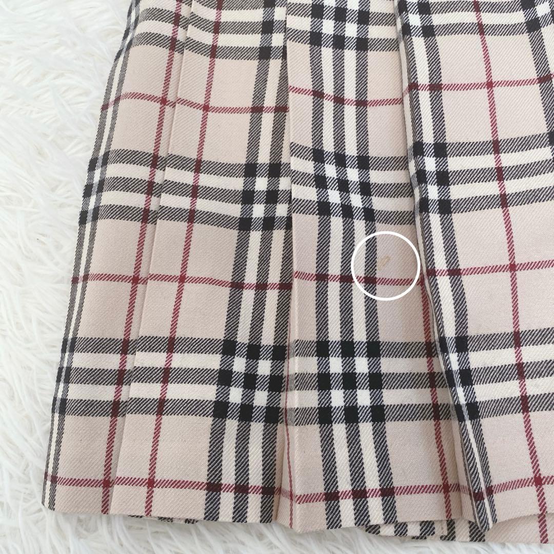 バーバリーブルーレーベル ノバチェック柄 プリーツミニスカート 安室奈美恵