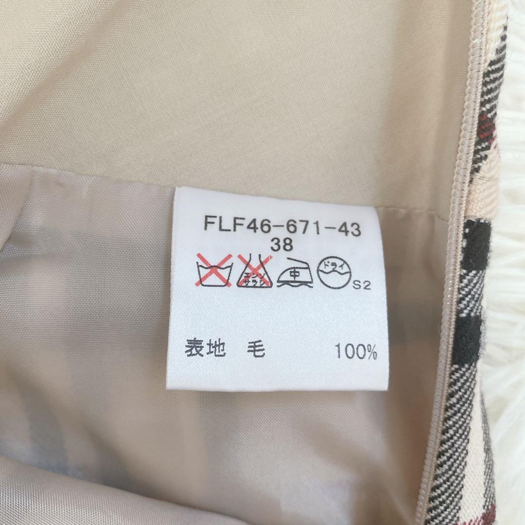 バーバリーブルーレーベル ノバチェック柄 プリーツミニスカート 安室奈美恵