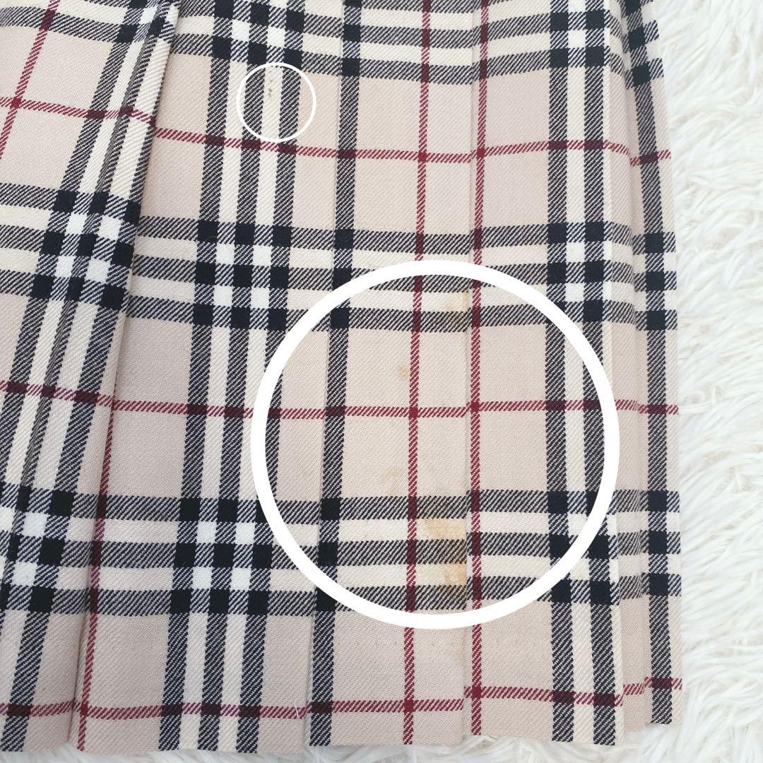 バーバリーブルーレーベル ノバチェック柄 プリーツミニスカート 安室奈美恵