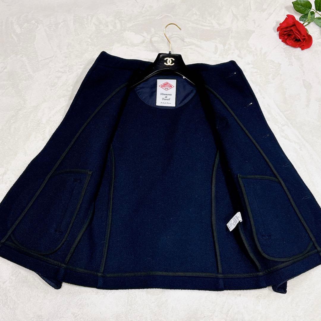 ほぼ未使用✨　danton ピーコート　ウール　ネイビー　38