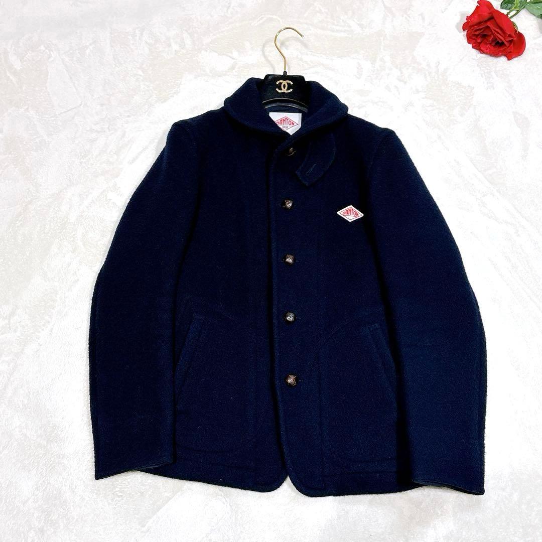 ほぼ未使用✨　danton ピーコート　ウール　ネイビー　38