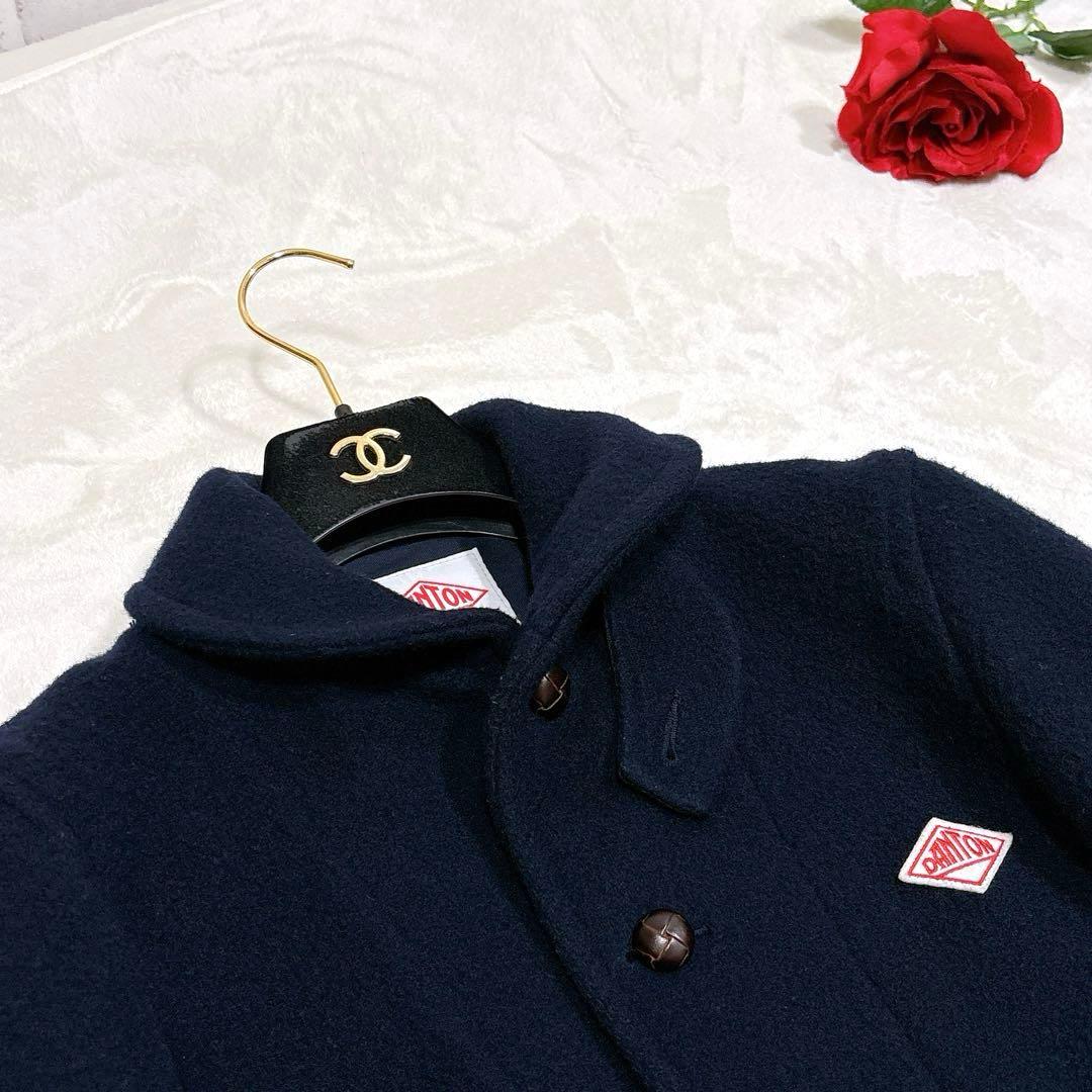 ほぼ未使用✨　danton ピーコート　ウール　ネイビー　38