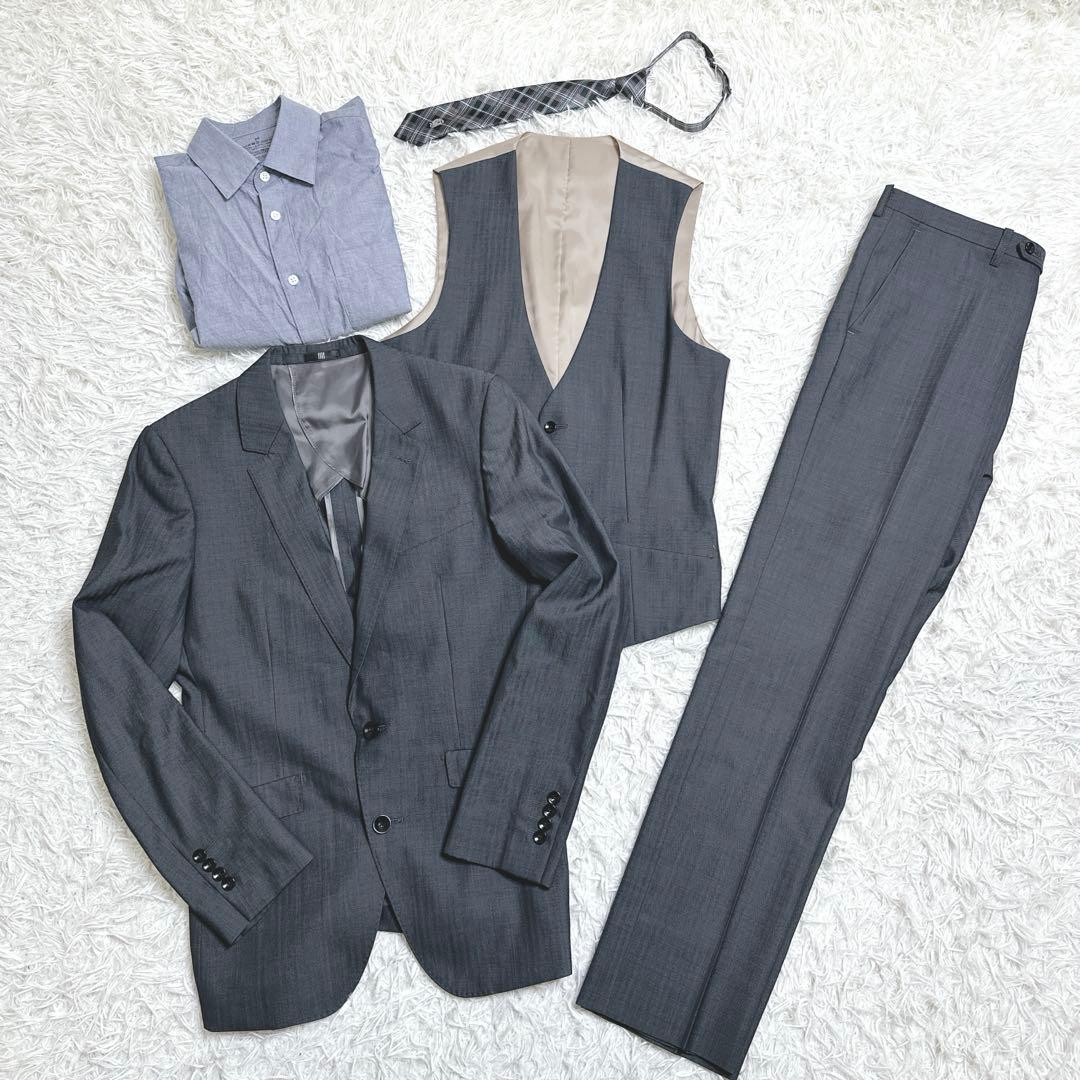 ✨高身長✨　美品　３P　170 フォーマル　男の子　卒業式　卒服　グレー