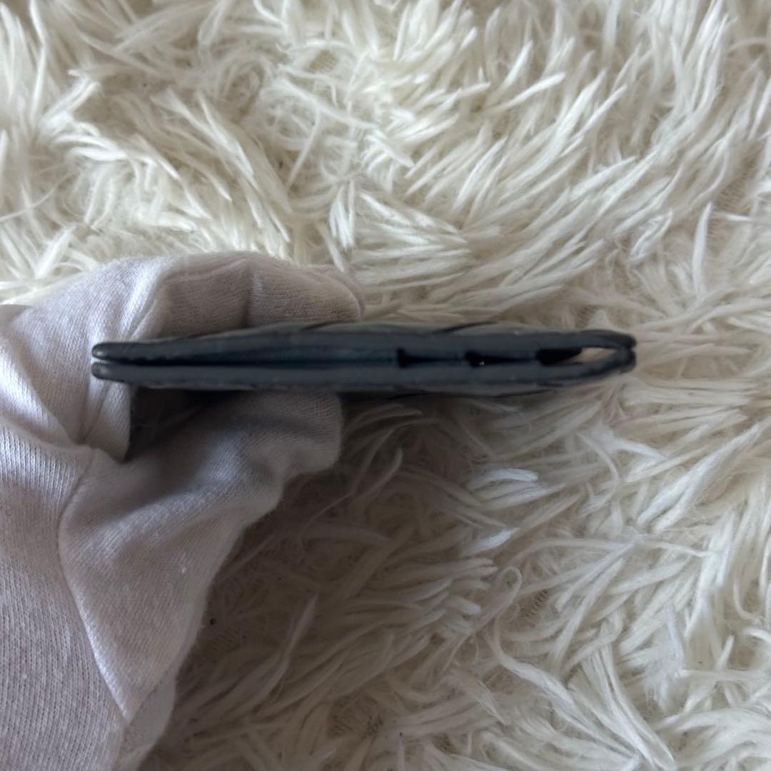 ボッテガヴェネタ マネークリップ 箱付き マキシイントレチャート レザー グレー