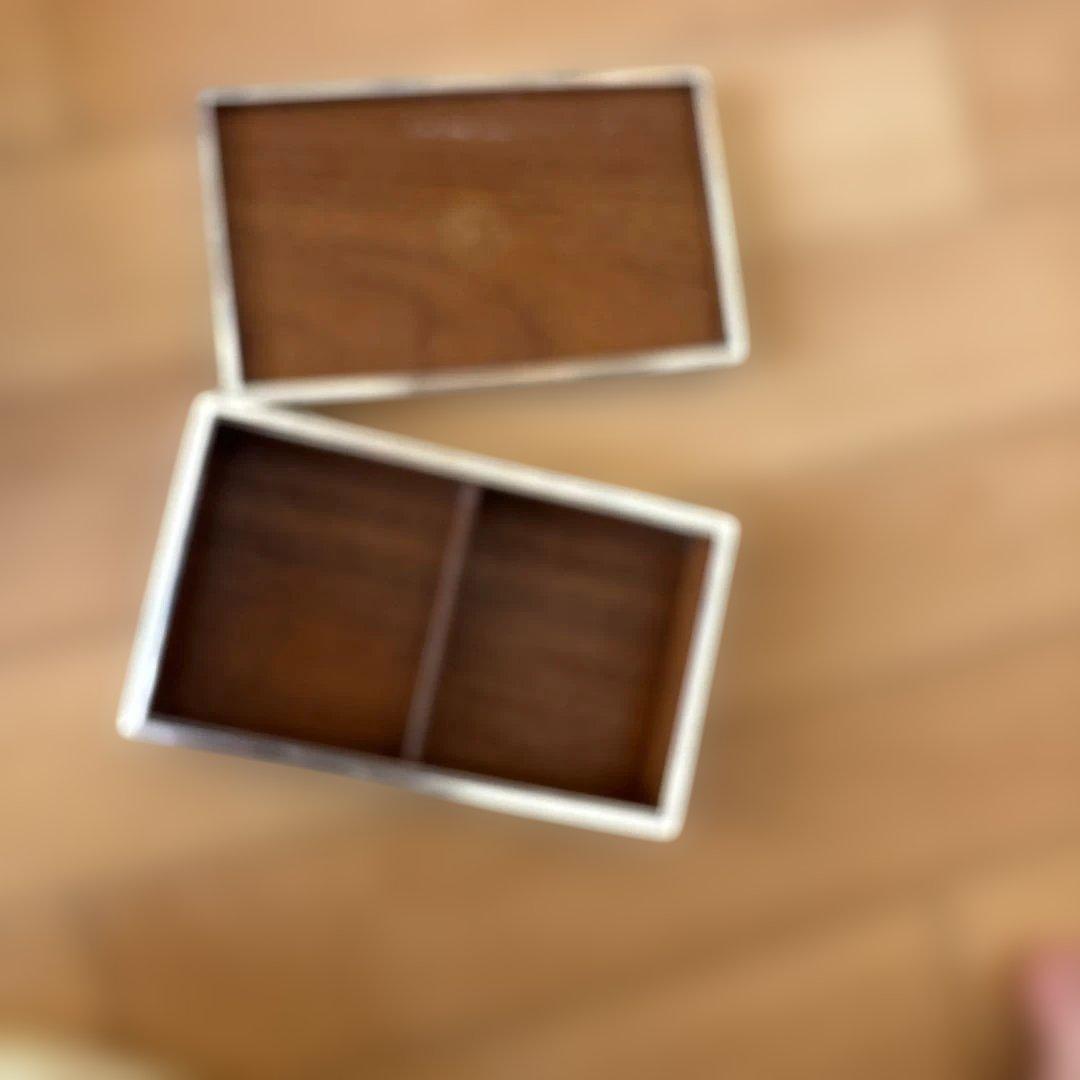 純銀 小物入 銀製呂本刻印有 総重量約410g銀無垢 銀製品 ボンボニエール