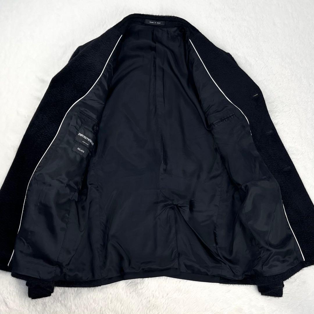 極希少 エンポリオアルマーニ ハラコ ドッキングジャケット MILANO 48