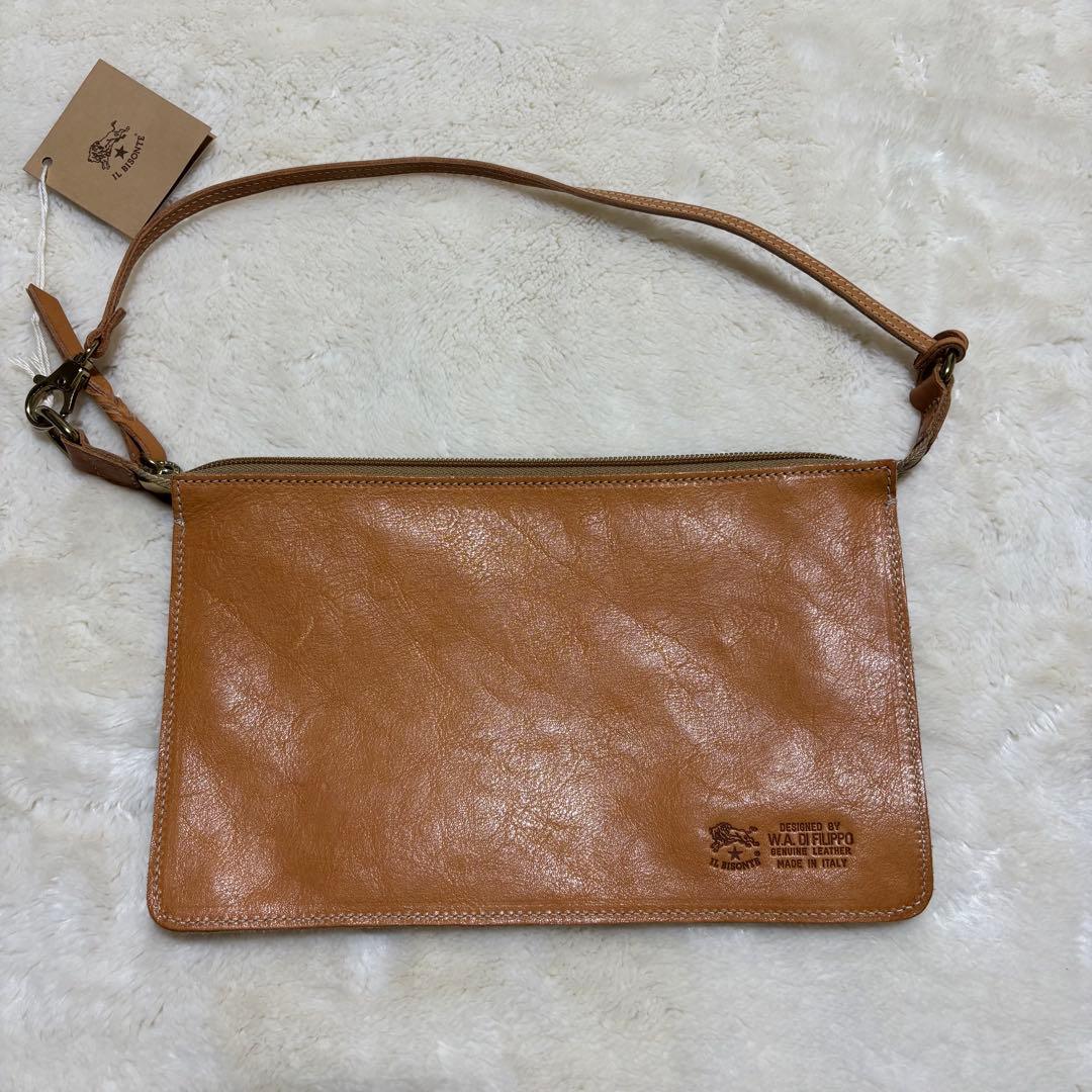 新品・未使用✨IL BISONTE レザー クラッチバッグ