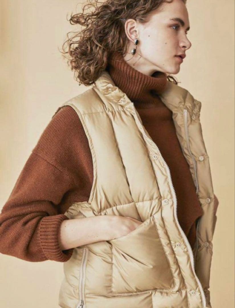 ロンハーマン　ベージュ ダウンベスト　xs