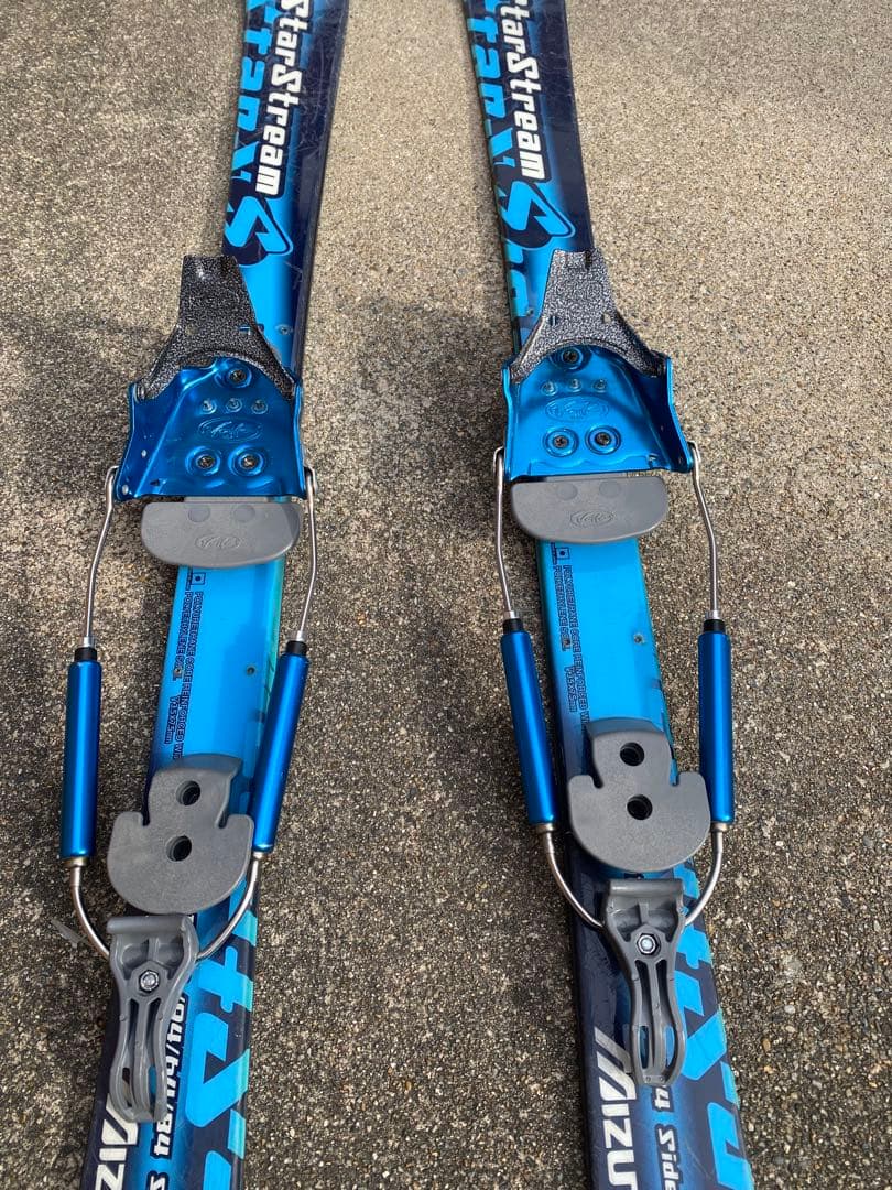 テレマーク3PIN スキー ビンディング 青