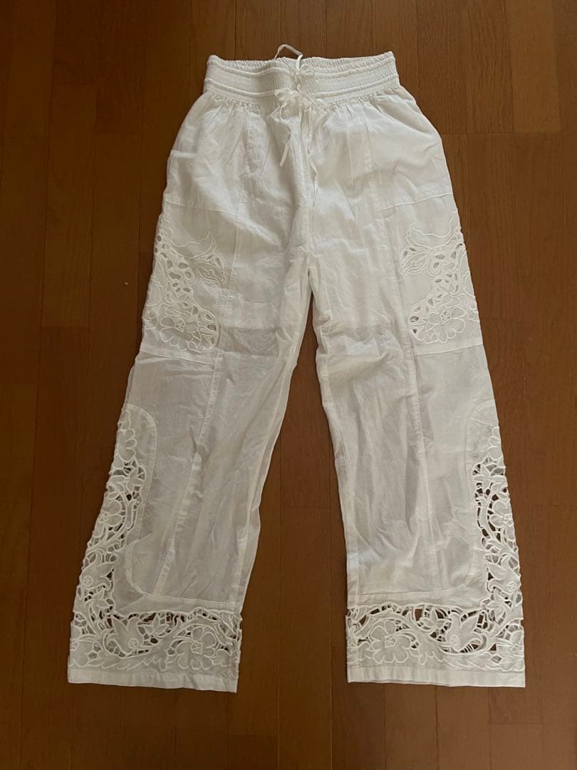 パンツ Anuke Cutwork Lace Pants 36