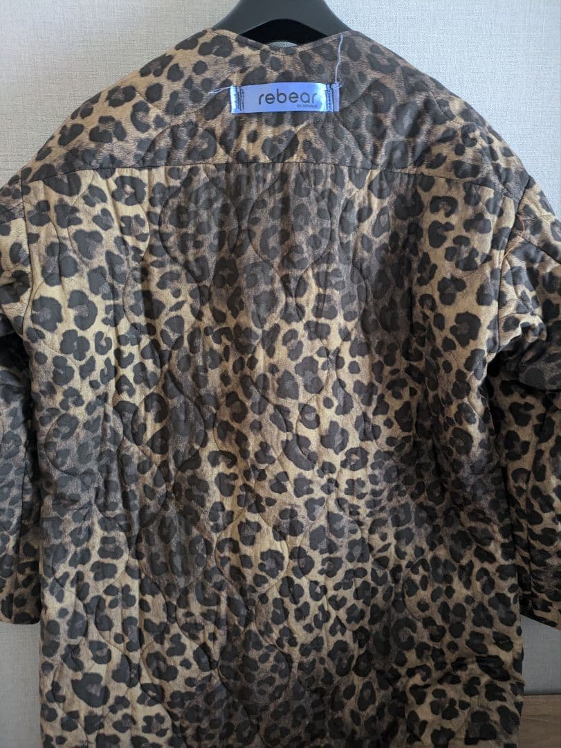 johnbull ノーカラーコート　パッチワーク