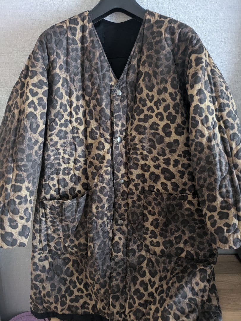 johnbull ノーカラーコート　パッチワーク