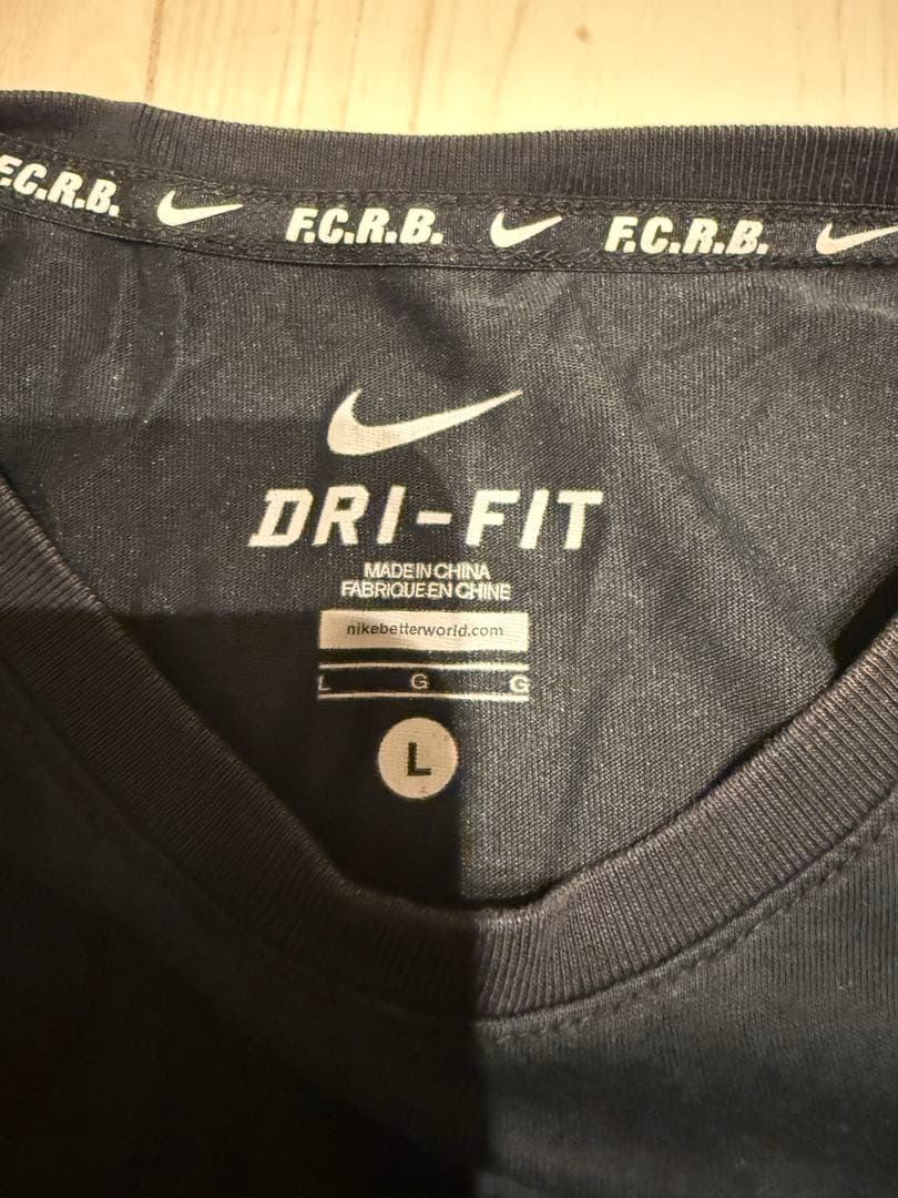 極美品 FCRB NIKE DRI-FIT TEE BLACK L