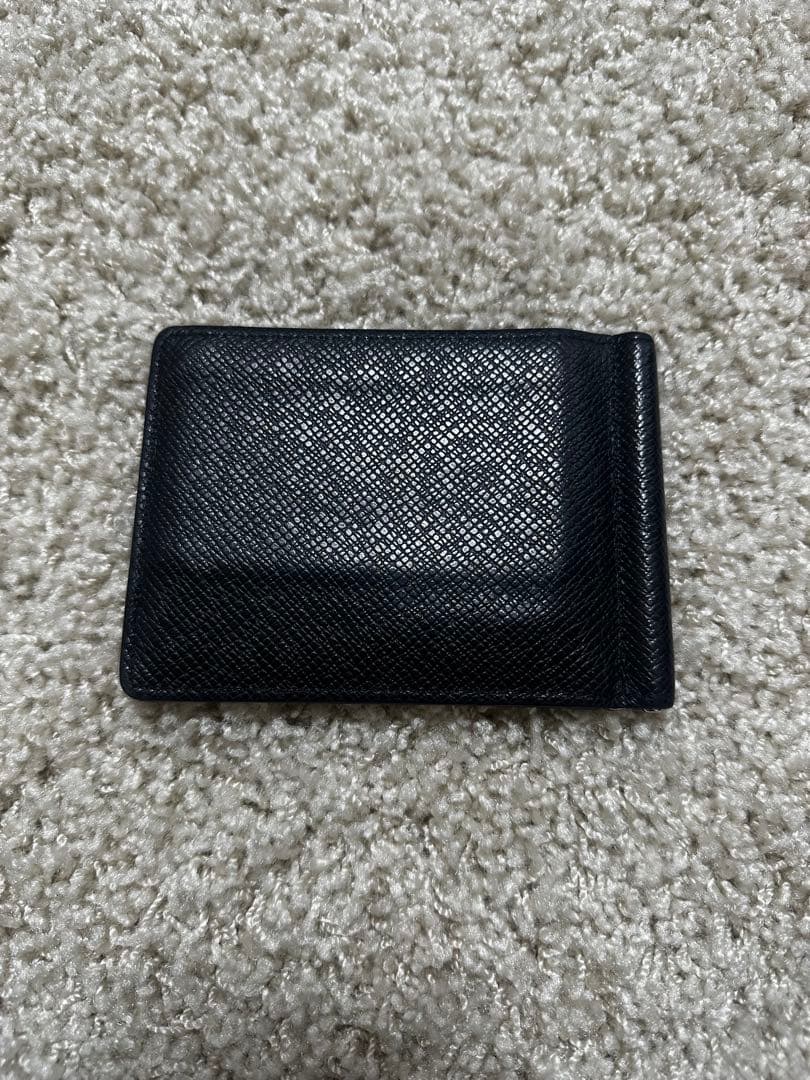 LOUIS VUITTON ルイヴィトン　タイガ　二つ折り財布　黒