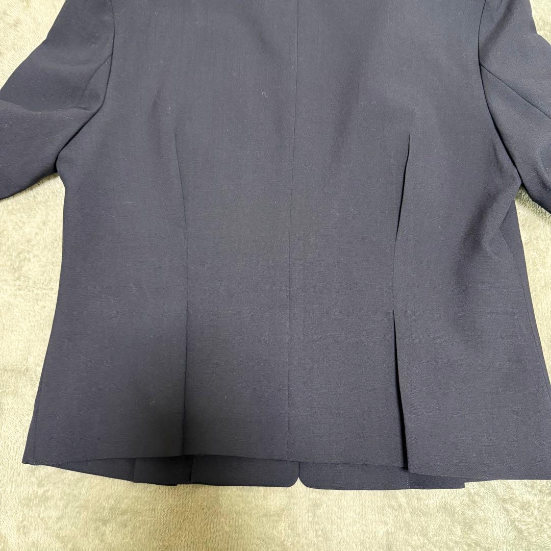 YOKOCHAN ヨーコチャン　ネイビー ノーカラージャケット 36