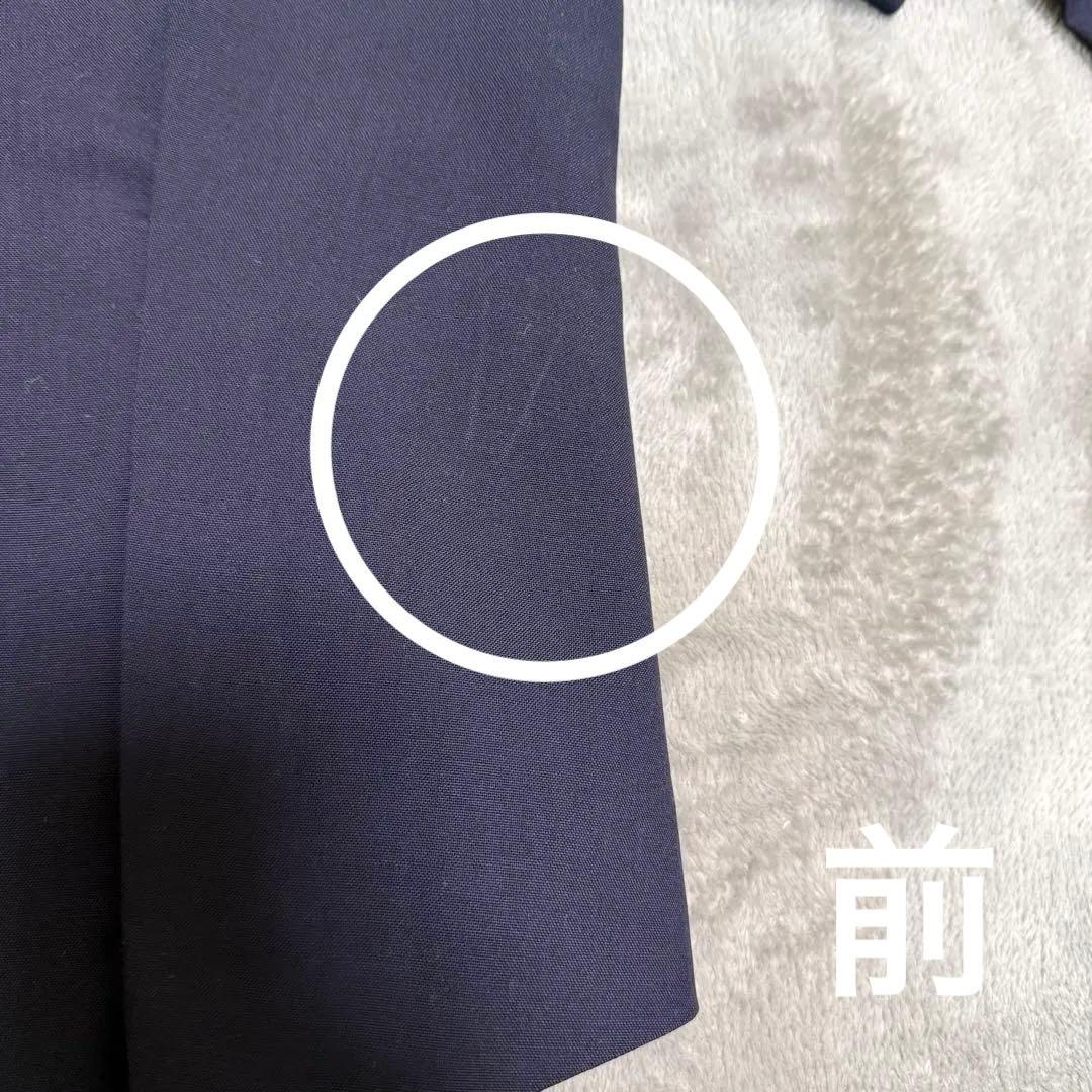 YOKOCHAN ヨーコチャン　ネイビー ノーカラージャケット 36