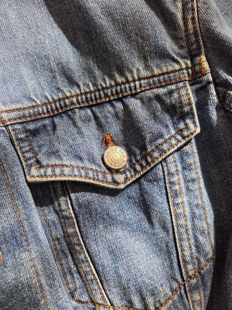 デニムブルー クロップドジャケット