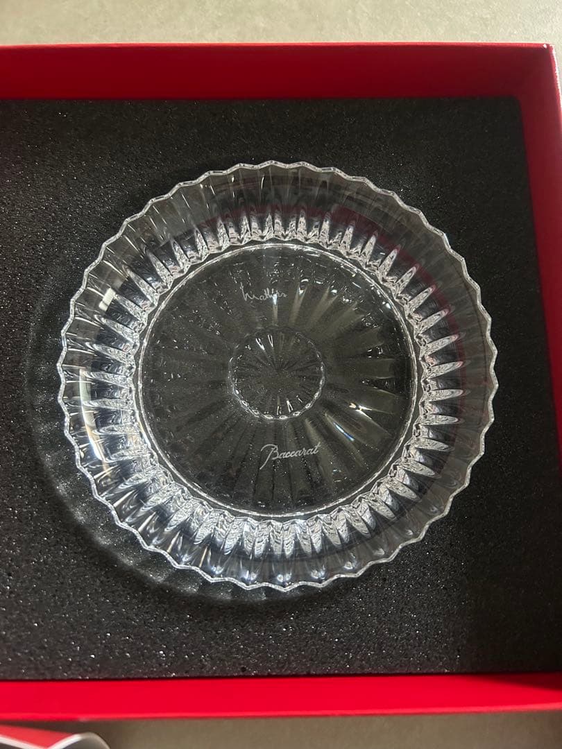 新品未使用Baccarat バカラ ミルニュイ ディッシュ 13cm プレート