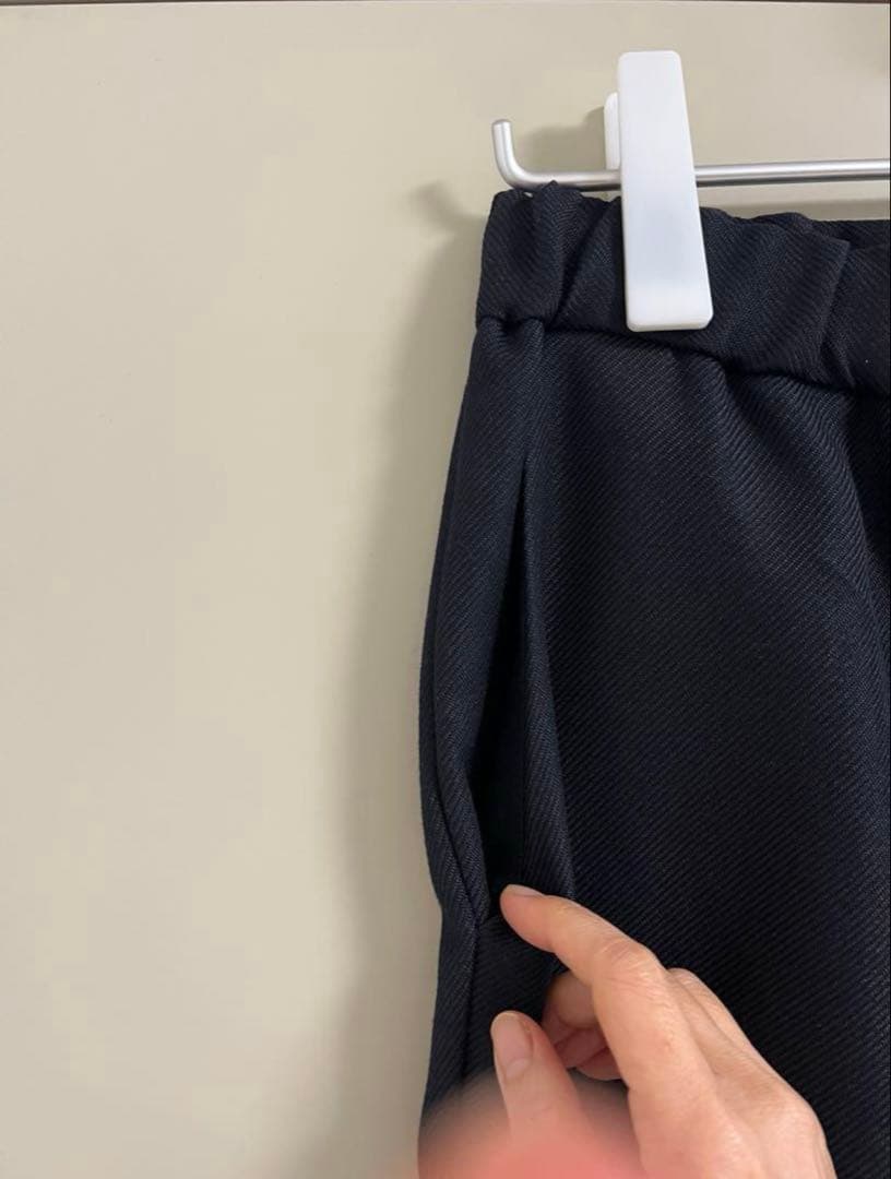 “マイヨ”ツイード・イージートラウザー・ネイビー・未使用品