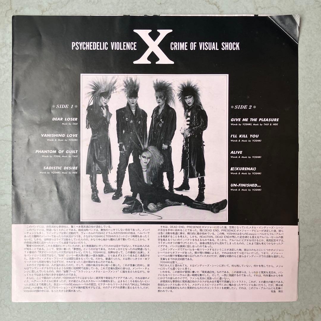 X　VANISHING VISION　5000枚限定ピクチャーレコード　開封品