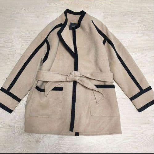 maje ツートーンバイカラー ノーカラージャケット 定価$685　サイズ36