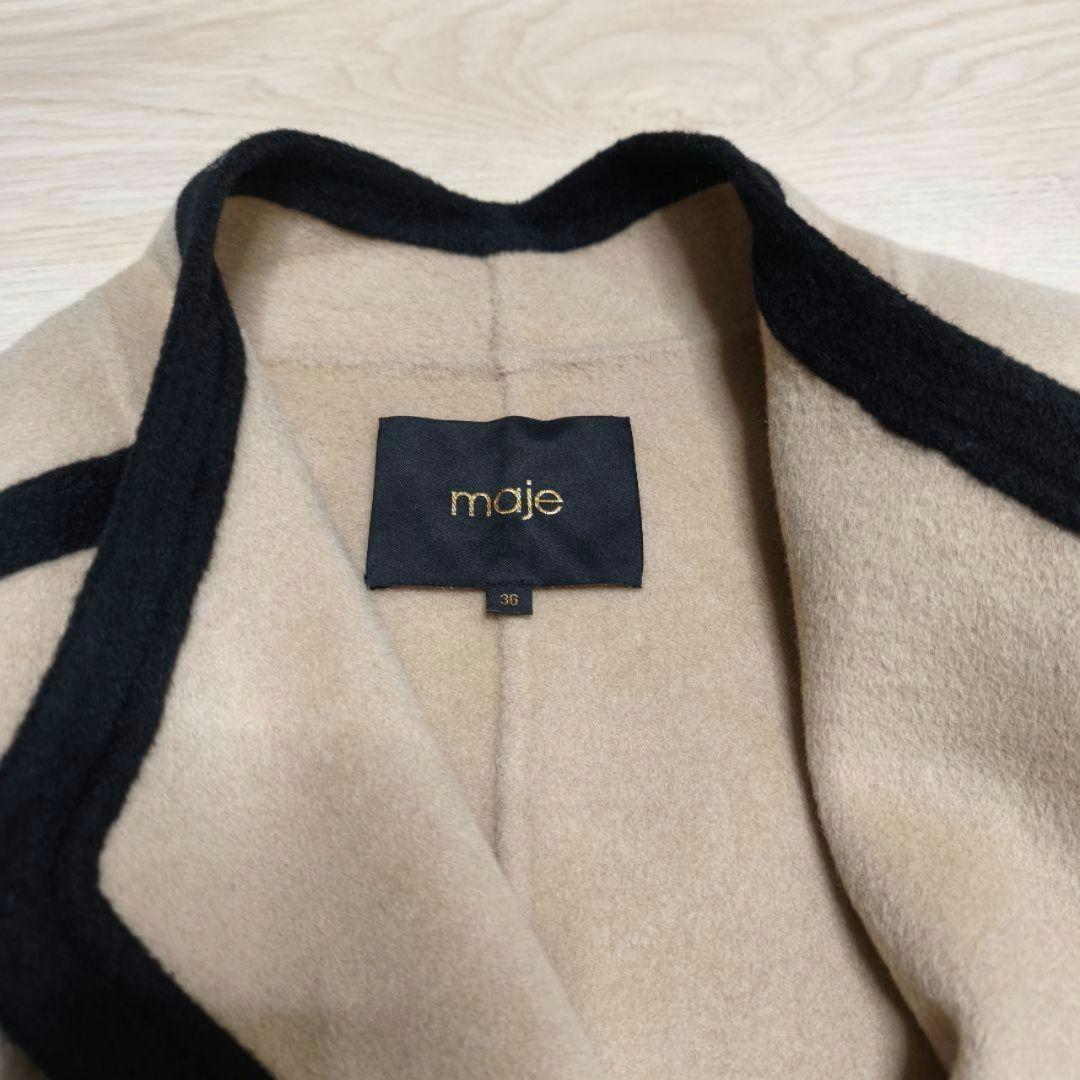 maje ツートーンバイカラー ノーカラージャケット 定価$685　サイズ36