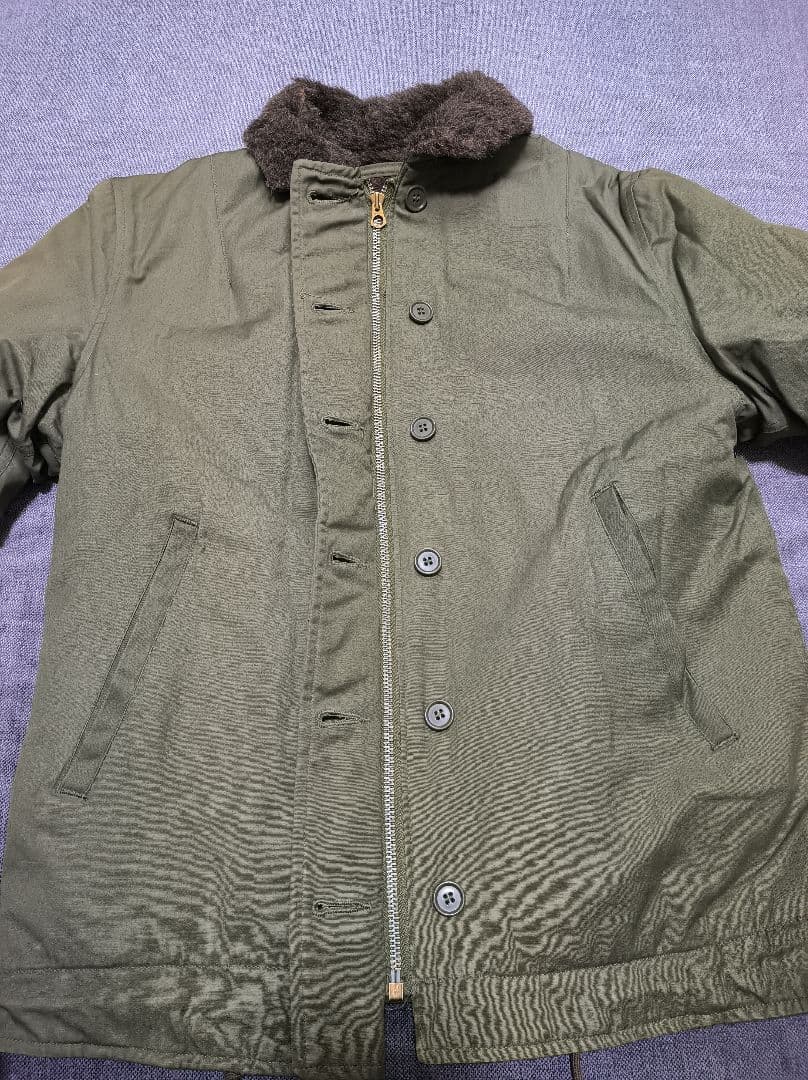 40s〜50s ビンテージ　コの字ジップ　N-1 デッキジャケット　ミリタリー