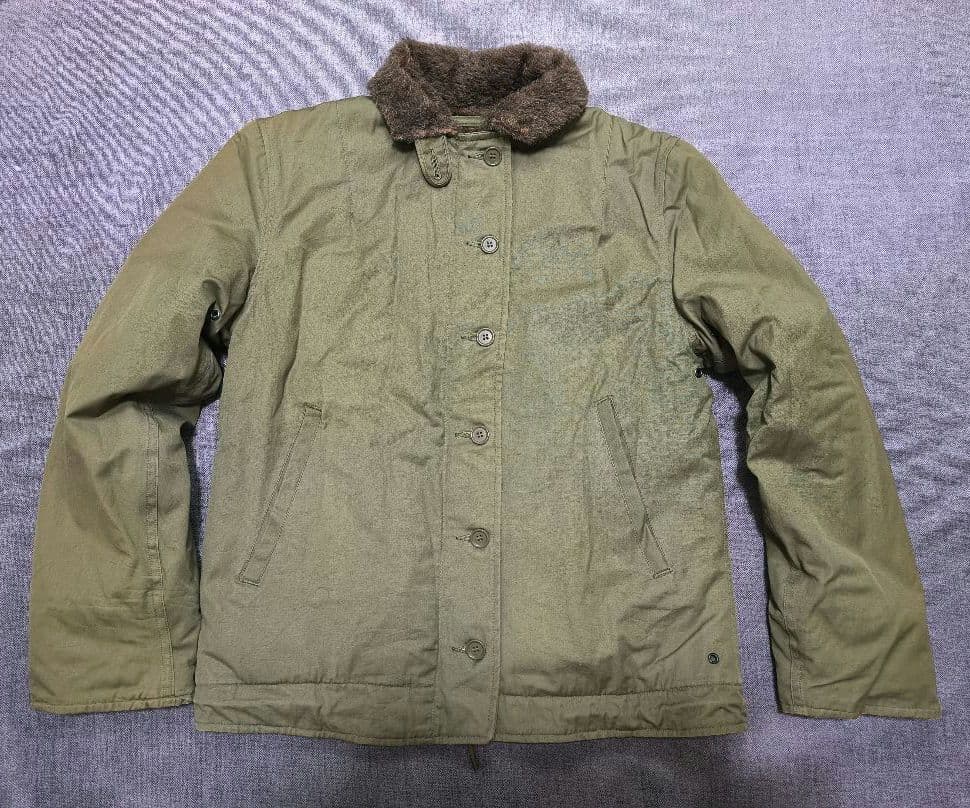 40s〜50s ビンテージ　コの字ジップ　N-1 デッキジャケット　ミリタリー
