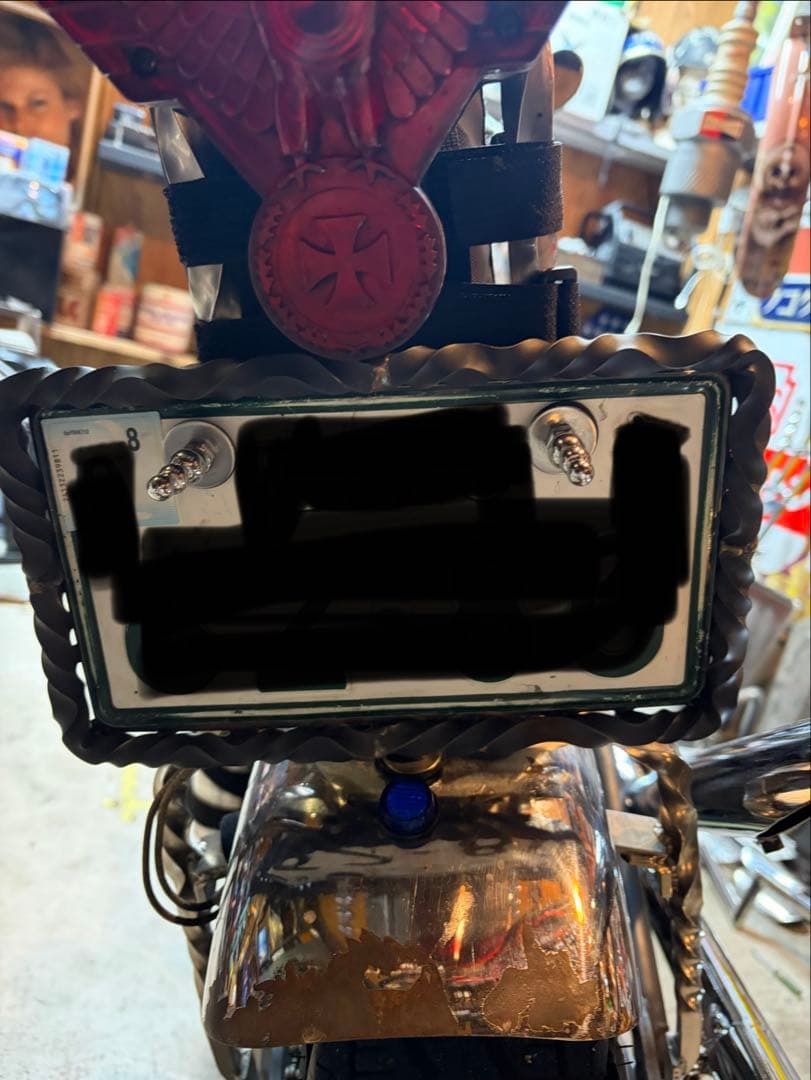 ツイストナンバーフレーム　ハーレー　チョッパー　chopper 70s