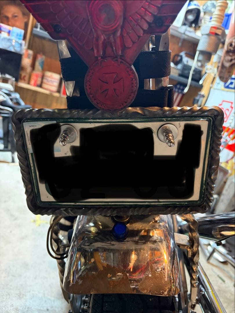 ツイストナンバーフレーム　ハーレー　チョッパー　chopper 70s