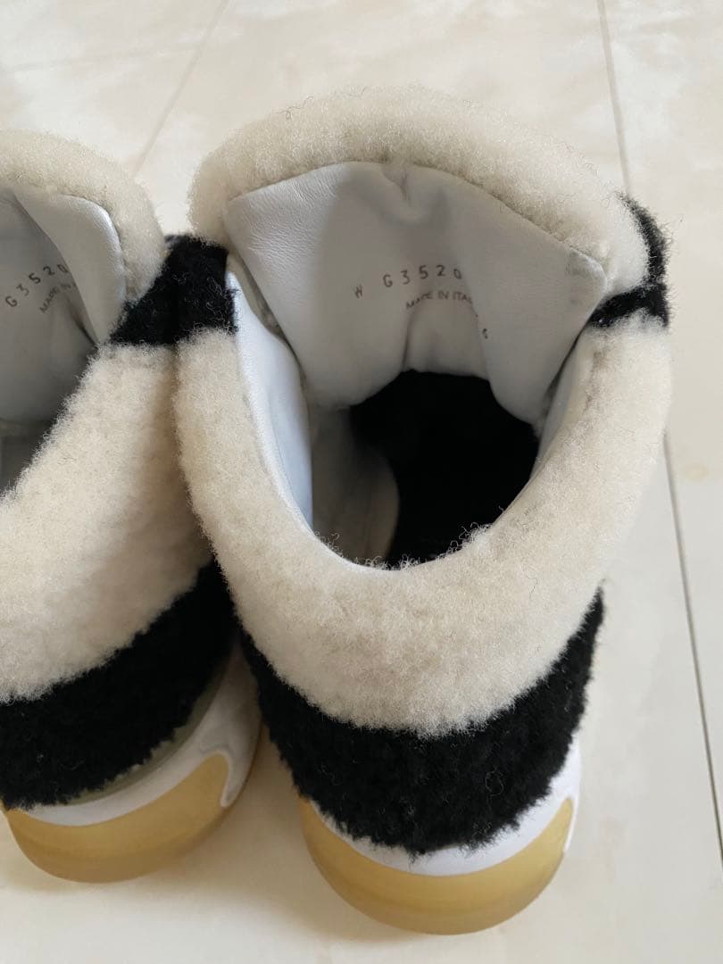 美品 シャネル ムートン ハイカット スニーカー 36 23cm CHANEL