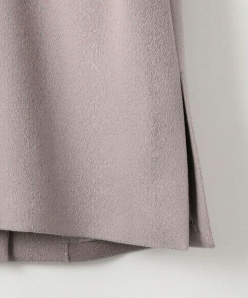 green label relaxingアンゴラビーバースリットノーカラーコート