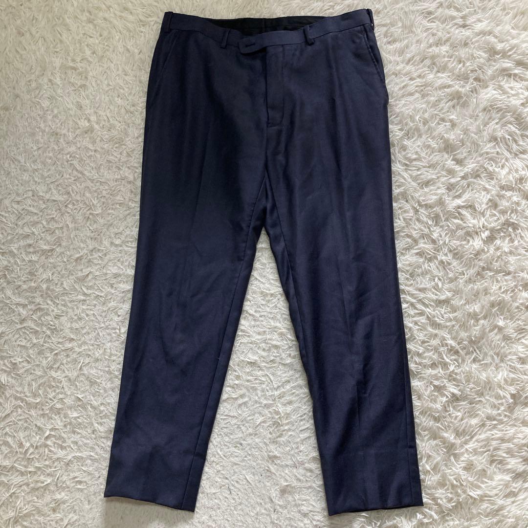 銀座グローバルスタイル セットアップ スーツ L 3ピース ネイビー ビジネス